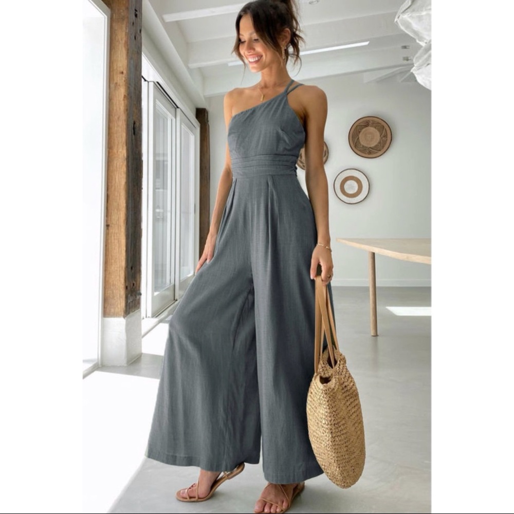 One shoulder Romper